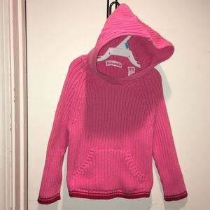 sweater hoodie, 3T girls, pink, host pick. EUC